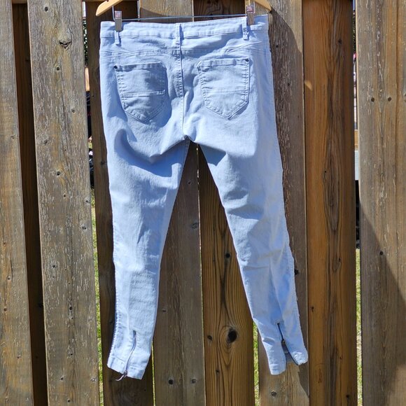 BEAUTIFUL Women's Size 10 Lole BLUE Cotton Stretch Pants - Picture 4 of 9